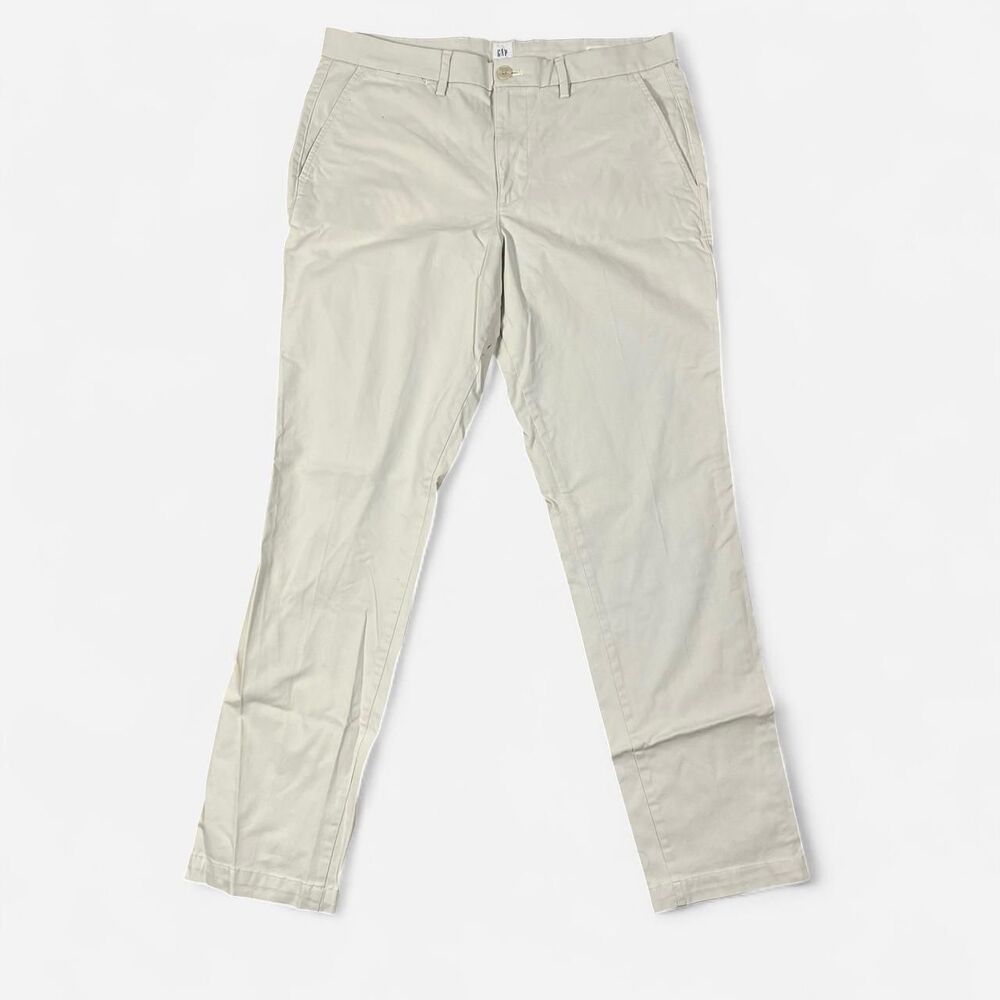 Gap Men's Cream and Tan Trousers